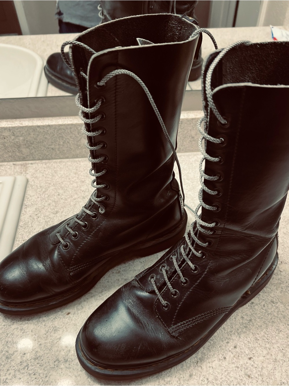 Dr. Martens 🔥EXCEPTING OFFERS🔥 Black Leather 1914 Boots MADE IN ENGLAND MIE US-9 - Picture 2 of 8